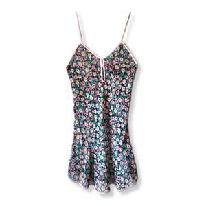 Prima Donna 70s Slip Dress Chemise S Floral Cottage Girly Nature Fairy USA